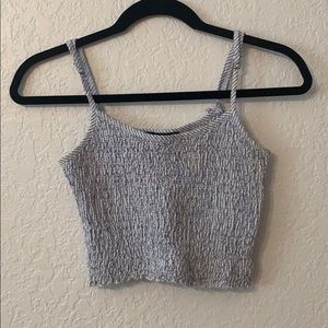 BRANDY MELVILLE blue stripped crop